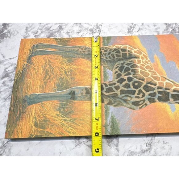 Lucie Bilodeau Mother Giraffe Canvas Prints Safari Art Vibrant Wildlife - Picture 6 of 14